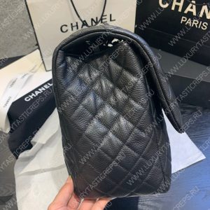 CHANEL LARGE CLASSIC HANDBAG BLACK A58600 - Image 7