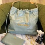 CHANEL 22 Handbag LIGHT GREEN AS3261