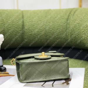 CHANEL MINI FLAP BAG WITH TOP HANDLE GREEN AS3653 - Image 5
