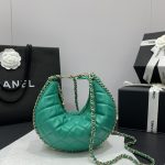 CHANEL SMALL HOBO BAG GREEN AS3917
