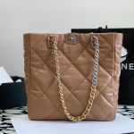 CHANEL 19 ICON SHOPPING BAG BROWN AS3519