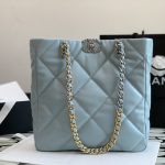 CHANEL 19 ICON SHOPPING BAG LIGHT BLUE AS3519