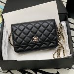 CHANEL WALLET ON CHAIN BLACK AP1450