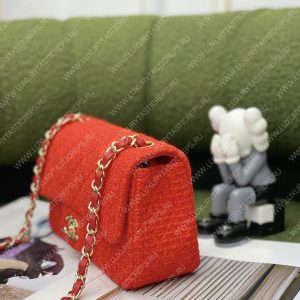CHANEL MINI FLAP BAG RED A69900 - Image 6