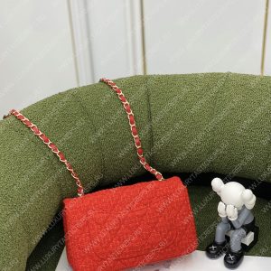 CHANEL MINI FLAP BAG RED A69900 - Image 7