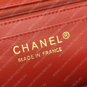CHANEL MINI FLAP BAG RED A69900 - Image 9