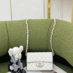 CHANEL MINI FLAP BAG WHITE AS3897