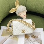 CHANEL MINI FLAP BAG WHITE AS3751