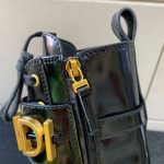 FENDI LEATHER BIKER BOOTS BLACK 8T8355