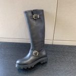 JIMMY CHOO BIKER II OVER THE KNEE BLACK  BIKERIIOTKFLATQOZ