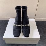 JIMMY CHOO CRUZ FLAT BOOTS BLACK CRUZFLATWQF