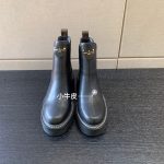 LOUIS VUITTON BEAUBOURG ANKLE BOOTS BLACK 1A8947