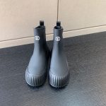 LOUIS VUITTON RUBY FLAT ANKLE BOOTS GRAY 1AB0FS