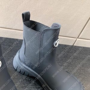 LOUIS VUITTON RUBY FLAT ANKLE BOOTS GRAY 1AB0FS - Image 5