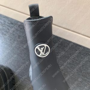 LOUIS VUITTON RUBY FLAT ANKLE BOOTS GRAY 1AB0FS - Image 6