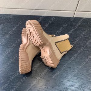 LOUIS VUITTON RUBY FLAT ANKLE BOOTS BEIGE 1AB0FS - Image 4