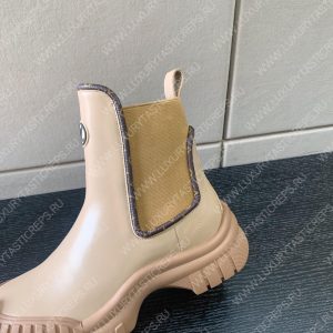 LOUIS VUITTON RUBY FLAT ANKLE BOOTS BEIGE 1AB0FS - Image 6