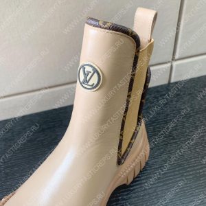 LOUIS VUITTON RUBY FLAT ANKLE BOOTS BEIGE 1AB0FS - Image 7