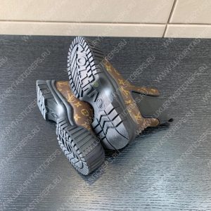 LOUIS VUITTON RUBY FLAT ANKLE BOOT COCAO BROWN 1AAZ9P - Image 4