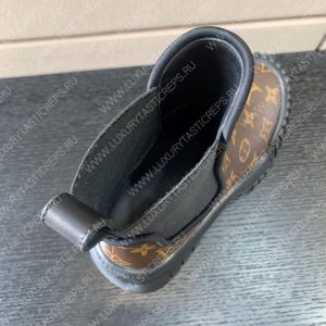 LOUIS VUITTON RUBY FLAT ANKLE BOOT COCAO BROWN 1AAZ9P - Image 5