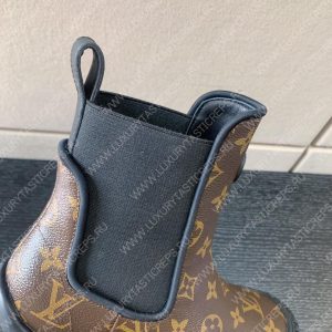 LOUIS VUITTON RUBY FLAT ANKLE BOOT COCAO BROWN 1AAZ9P - Image 6