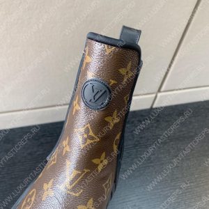 LOUIS VUITTON RUBY FLAT ANKLE BOOT COCAO BROWN 1AAZ9P - Image 8