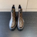 LOUIS VUITTON LV BEAUBOURG ANKLE BOOT CACAO 1A8QCM