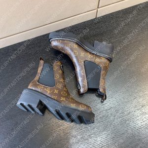 LOUIS VUITTON LV BEAUBOURG ANKLE BOOT CACAO 1A8QCM - Image 4