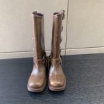 MIU MIU LEATHER BIKER BOOTS SIENNA 5W792D