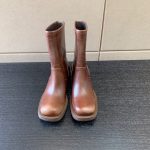 MIU MIU LEATHER BOOTIES SIENNA 5U795D