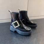 ROGER VIVIER VIV RANGERS ANKLE BOOTS BLACK RVW64233920QGW