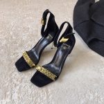 BALMAIN UMA SANDAL BLACK YN1UH742LVIT