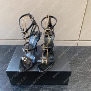 YVES SAINT LAURENT NUIT SANDALS BLACK 696983 - Image 3