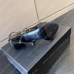 YVES SAINT LAURENT NUIT SANDALS BLACK 696983 - Image 5