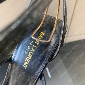 YVES SAINT LAURENT NUIT SANDALS BLACK 696983 - Image 7