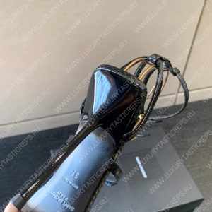 YVES SAINT LAURENT NUIT SANDALS BLACK 696983 - Image 9