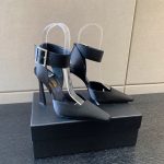 YVES SAINT LAURENT FANNY SLINGBACK SANDALS BLACK 7176081UU001000