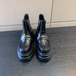 ALEXANDER WANG CARTER PLATFORM LOAFER BOOT BLACK 30322B022001