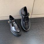 CELINE BULKY TRIOMPHE PERFORATED LOAFERS BLACK 348613656C