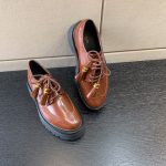 CELINE BULKY BROGUE DERBY LOAFERS FOX RED 348443602C