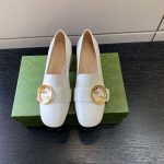 GUCCI GG LOAFERS WHITE 741407