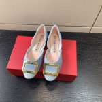 ROGER VIVER DORSAY BALLERINAS LIGHT BLUE RVW6683