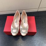 ROGER VIVIER BUCKLE BALLERINAS BEIGE RVW6683