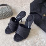 ALEXANDER WANG HIGH MULE BLACK 30221S020001