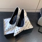 ALEXANDER WANG DELPHINE HEELS LEATHER WHITE 231187F