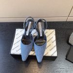 ALEXANDER WANG DELPHINE PUMPS LEATHER LIGHT BLUE 30123P