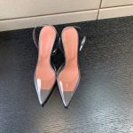 AMINA MUADDI HOLLI GLASS SLING TRANSPARENT GRAY AM8921