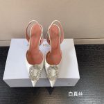 AMINA MUADDI CAMELIA SLING 105 WHITE AM9004