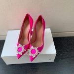 AMINA MUADDI BEGUM PATENT LEATHER PUMPS PINK AM8001