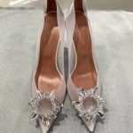 AMINA MUADDI BEGUM 95 PUMPS OFF-WHITE AM9001